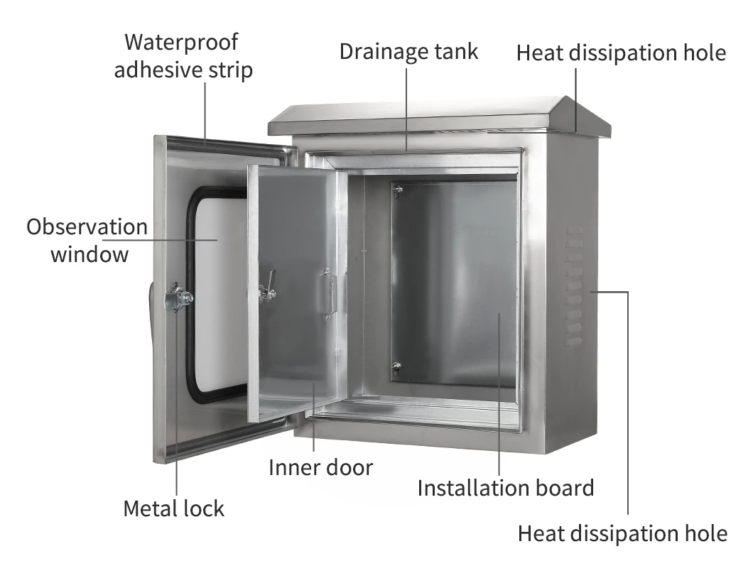 صندوق توزيع من الفولاذ المقاوم للصدأ بحجم مخصص