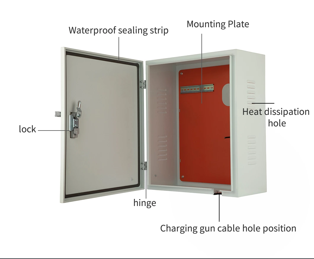 صندوق شاحن السيارة الكهربائية مع حامل التثبيت
