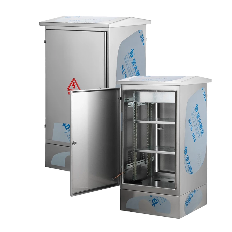 علبة من الفولاذ المقاوم للصدأ مع وحدة توزيع الطاقة المتكاملة