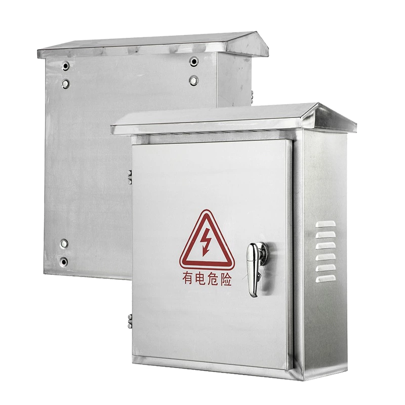 صندوق من الفولاذ المقاوم للصدأ مقاوم للماء للأسلاك الكهربائية