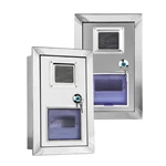 حاوية من الفولاذ المقاوم للصدأ مثبتة في الحائط لعداد ثلاثي الطور