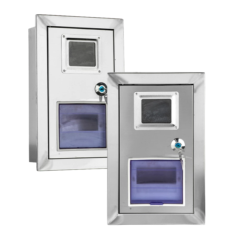 صندوق عداد مثبت في الحائط مصنوع من الفولاذ المقاوم للصدأ 304