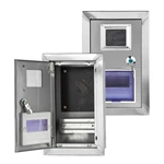 حاوية عداد مثبتة على الحائط من الفولاذ المقاوم للصدأ 316