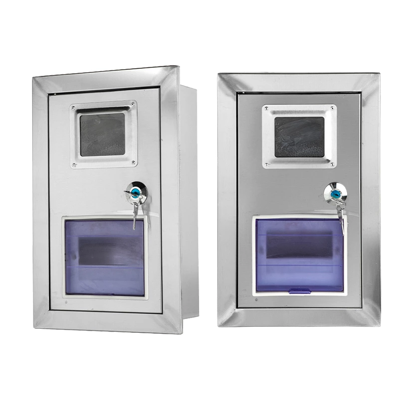 حاوية عداد كهرباء مثبتة على الحائط من الفولاذ المقاوم للصدأ