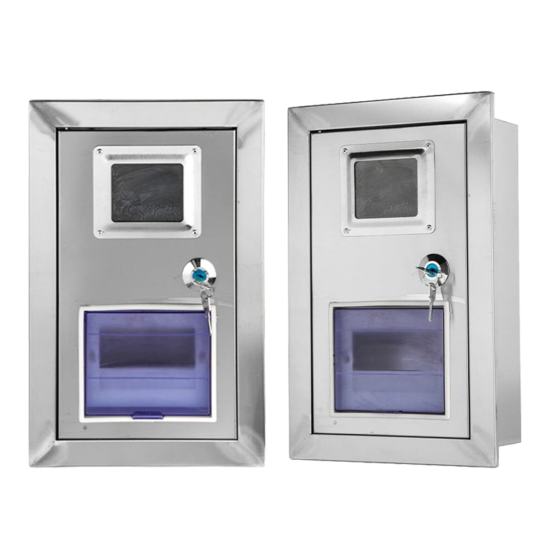 حاوية عداد من الفولاذ المقاوم للصدأ مثبتة على الحائط IP54