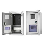 صندوق عداد توزيع من الفولاذ المقاوم للصدأ مثبت على الحائط