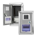 صندوق عداد خارجي من الفولاذ المقاوم للصدأ مثبت في الحائط